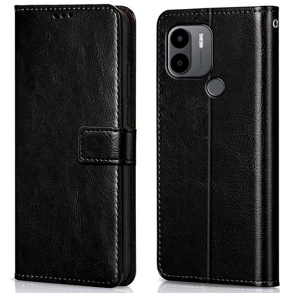613aG9IH0jL._SL1000_ icall Shock Proof Flip Cover Back Case Cover for Poco C51 / Redmi A1 Plus/Redmi A2 Plus/Poco C50 (Flexible | Leather Finish | Card Pockets Wallet & Stand | Black)icall Shock Proof Flip Cover Back Case Cover for Poco C51 / Redmi A1 Plus/Redmi A2 Plus/Poco C50 (Flexible | Leather Finish | Card Pockets Wallet & Stand - Image 1