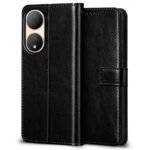 icall Shock Proof Flip Cover Back Case Cover for Vivo Y100 5G | Vivo T2 5G (Flexible | Leather Finish | Card Pockets Wallet & Stand