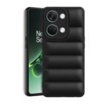 icall Puffer Case Camera Protection Soft Back Cover for OnePlus Nord 3 - Black - Rubber