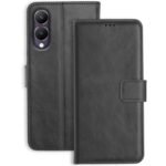 icall Shock Proof Flip Cover Back Case Cover for Vivo Y28 5G / Vivo Y17s (Flexible | Leather Finish | Card Pockets Wallet & Stand